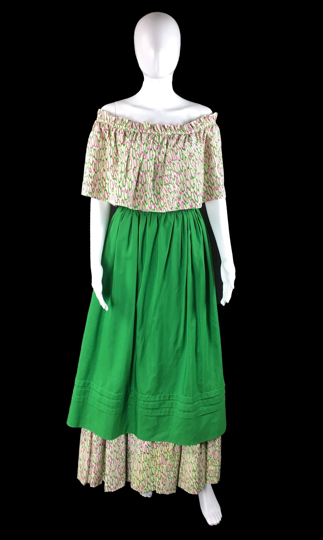 トップス 60s Vintage Morty Sussman Mollie Parnis Vintage 60s Mollie Parnis Wrap Dress // Morty Sussman