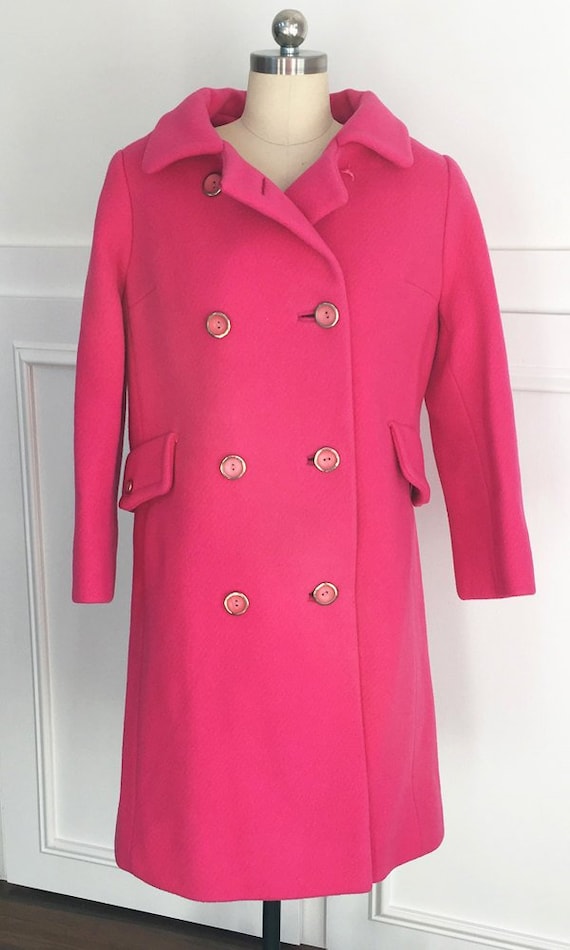 Hot Pink Totally MOD Carnaby Street Double Breaste