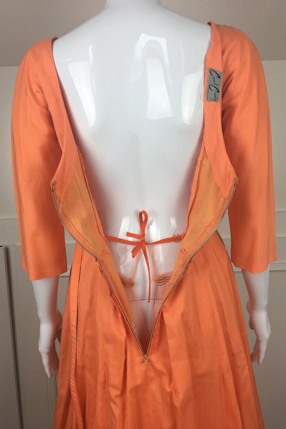 1950s Carol Craig Exclusive Orange Swing New Look… - image 8