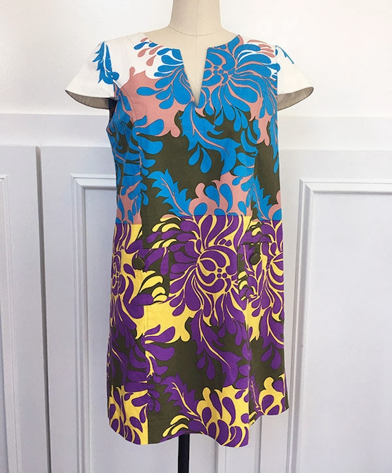 Tibi New York Bold Print Stretchy Summer Dress--SIZE 4 (10173CL)