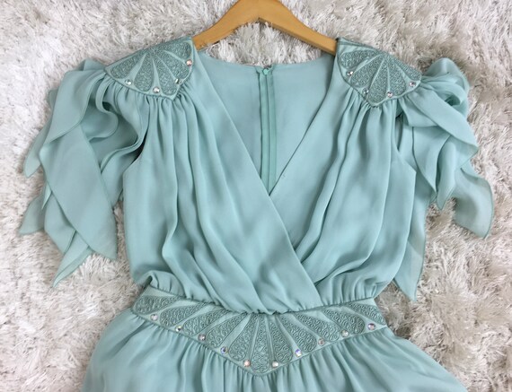 Miss Elliette 1980s Mermaid Core Seafoam Green / … - image 2