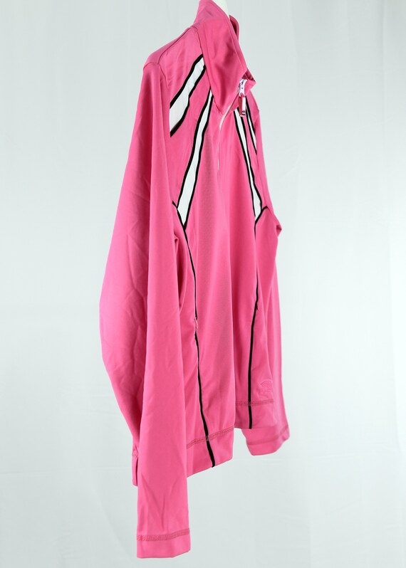 Hot Pink 1990s Oleg Cassini Sport Track Jogging J… - image 4