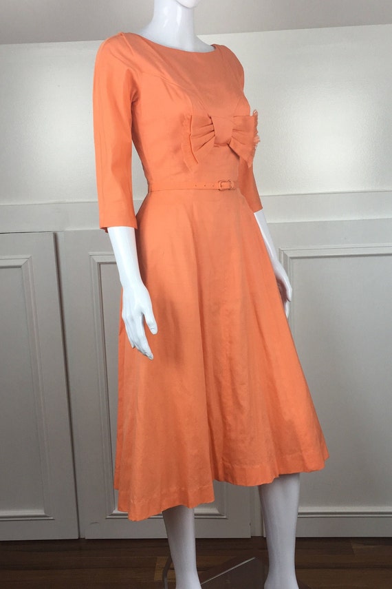 1950s Carol Craig Exclusive Orange Swing New Look… - image 5