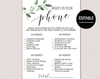 Whats inside of your mobile phone Etsy photo relating to What's in Your Phone Game Free Printable named Whats inside of your mobile phone Etsy