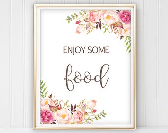 Food Table Sign Etsy