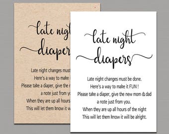 Late Night Diapers Etsy