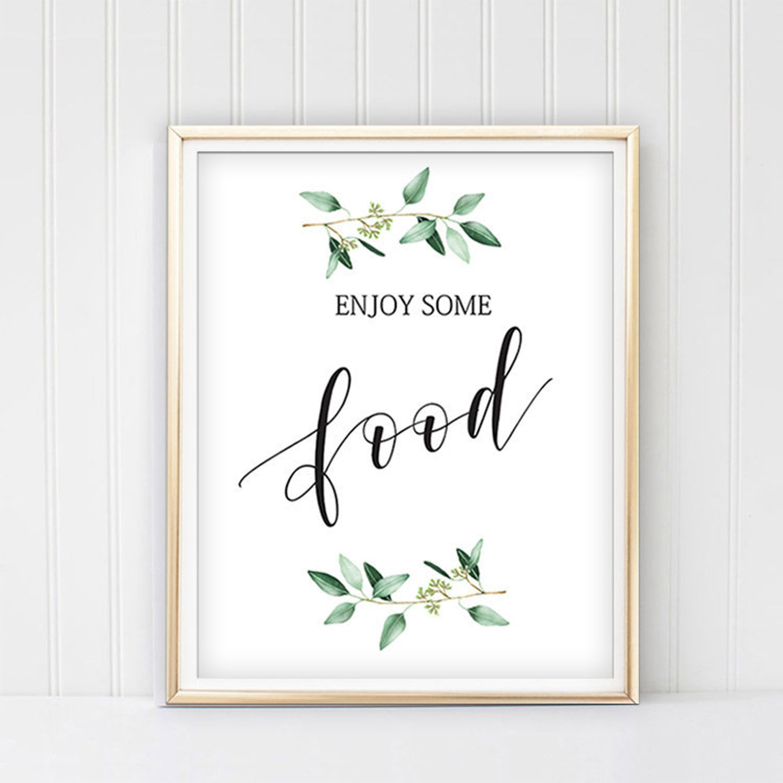 Food Sign Printable Enjoy Some Food Sign Food Table Sign | Etsy