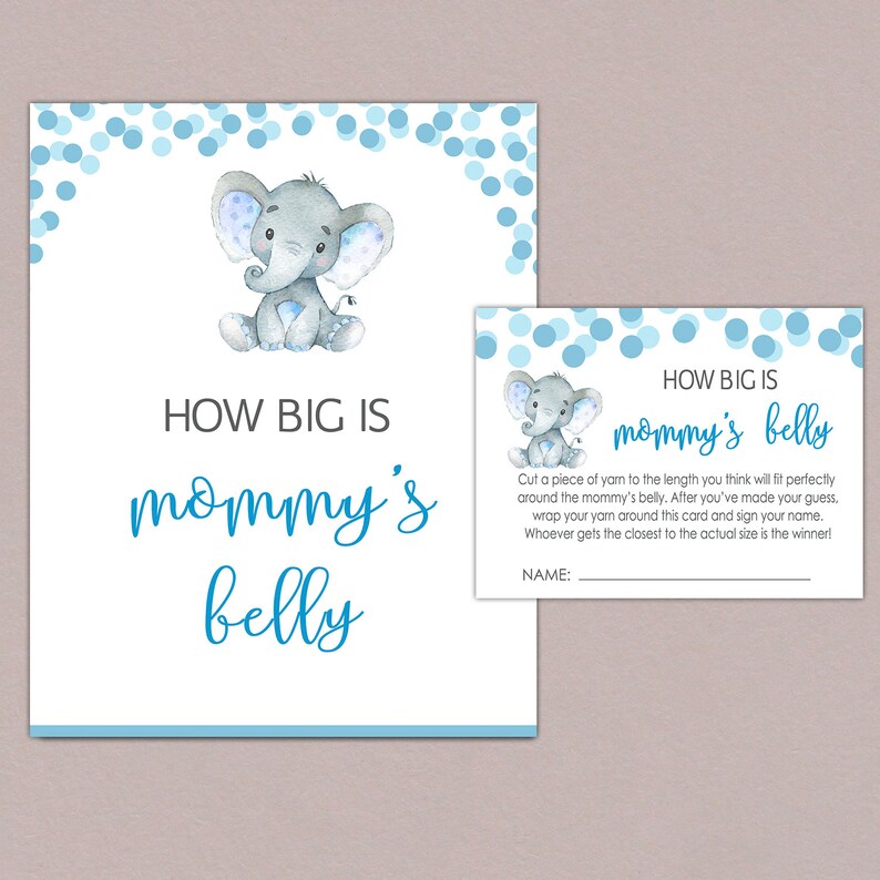 How big is mommy&#039;s belly game guess belly size boy | Etsy