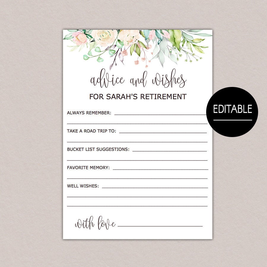 Elegant Retirement Wishes Cards Retirement Bucket List Card Etsy Singapore