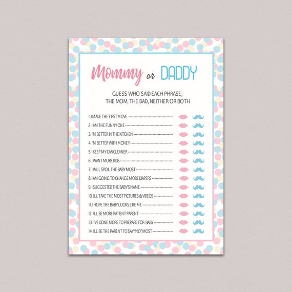 Baby Shower Gender Reveal Games Have Fun With The Best Gender Reveal 