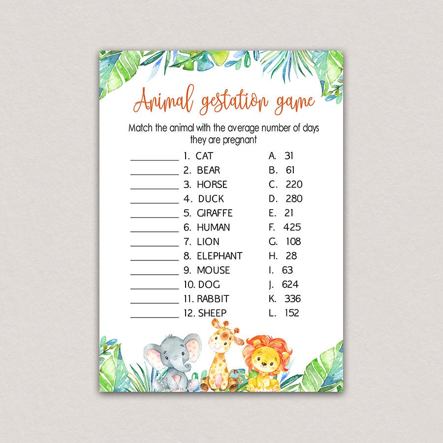 44 Printable Animal Gestation Game Background Printables Collection 44-printable-animal-gestation-game-background-printables-collection