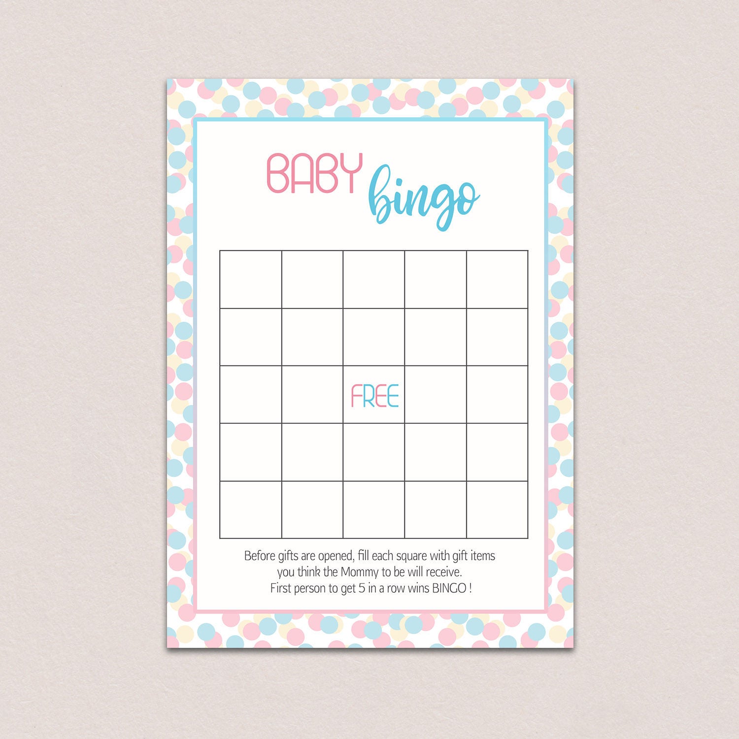 gender reveal party games baby shower bingo cards baby etsy