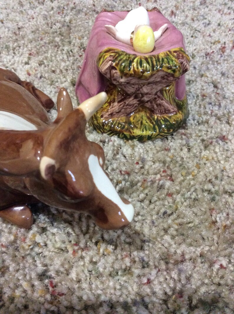 16 Piece Hand-painted Nativity From the 1960s Vibrant Colors - Etsy