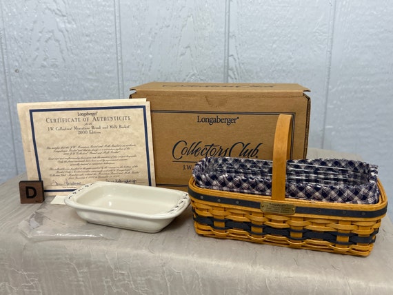 Longaberger Basket J.W. Collector's Club Series Baskets | Made in