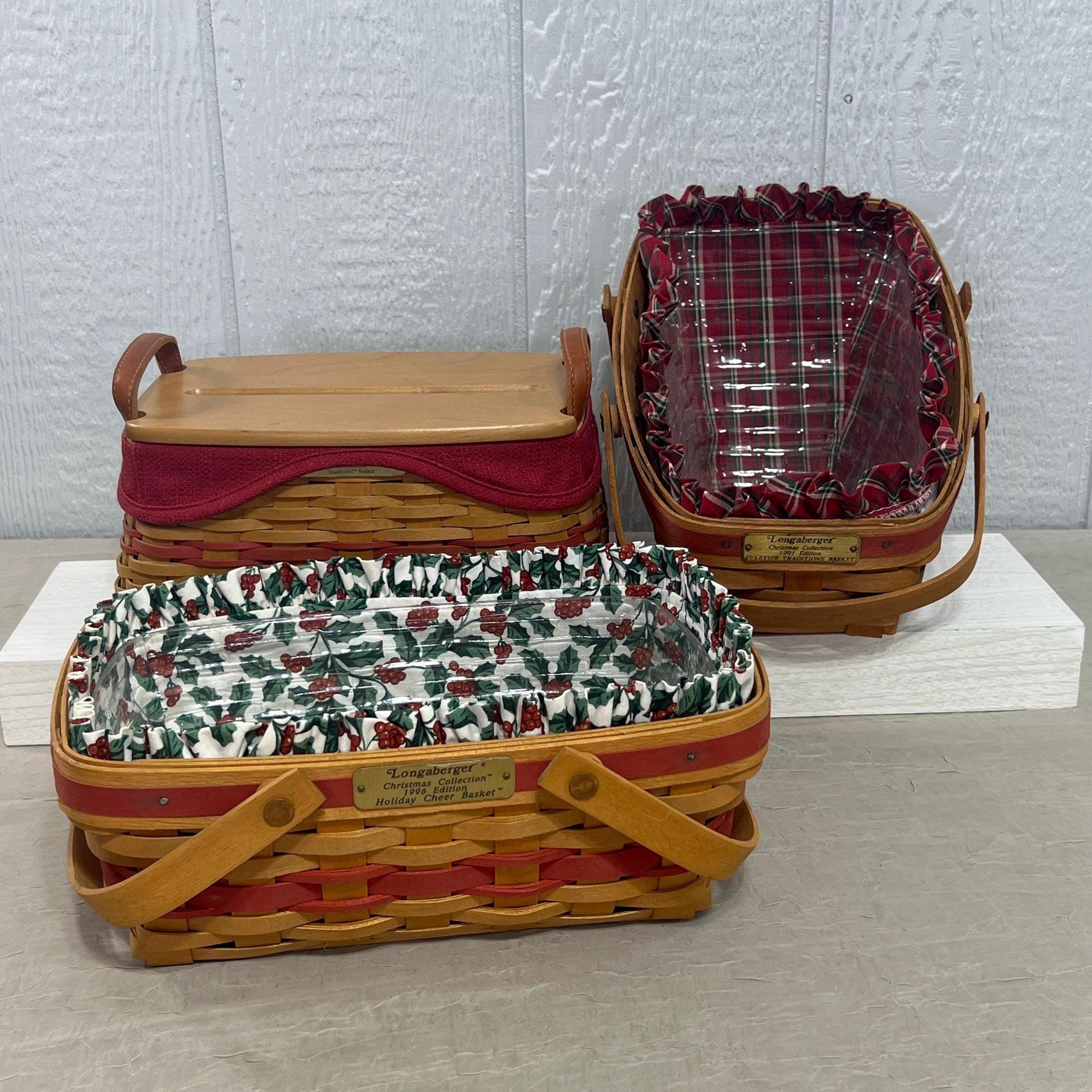Christmas Longaberger Basket 1996 - Etsy