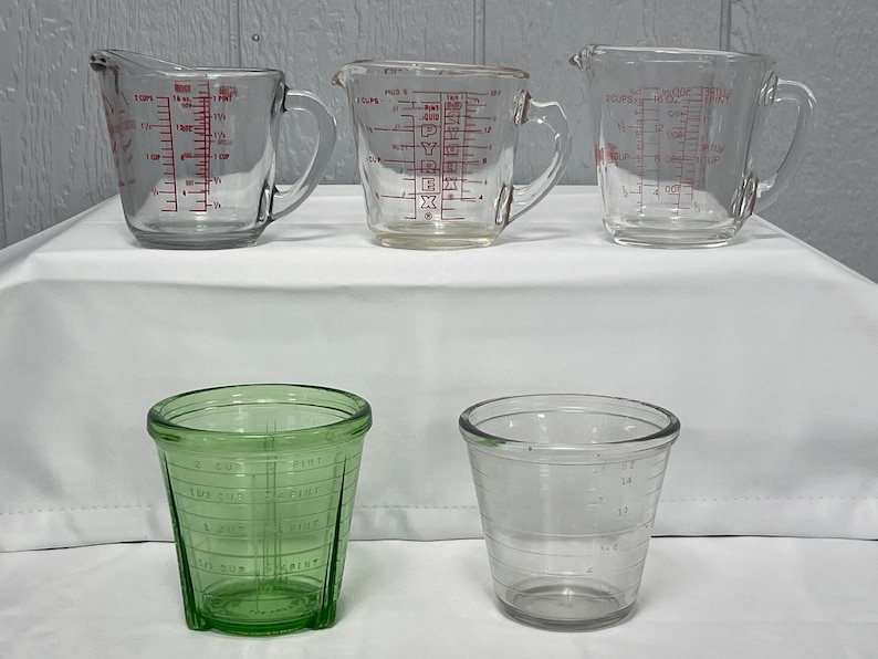 Vintage 2-cup Glass Measure Cup | Choose From:anchor Hocking 100 Year ...
