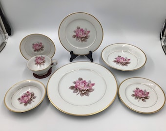 オールドノリタケ Rose China プレート 14枚セット アンティーク Vintage Noritake Rose China Set - Etsy