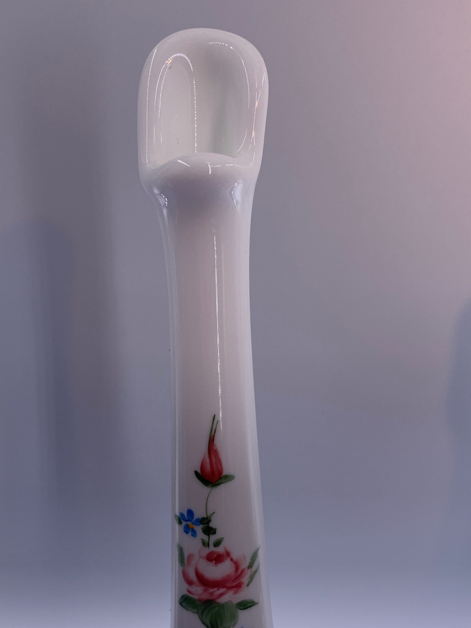 Hand Painted Fenton Milk Glass Bud Vase Choose From Yellow Etsy