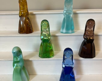 1980 Mosser Glass VI Hunter Jenny | Choose From: Wind Frost, Desert Agate, Jasmine, Sea Breeze, Azure Blue, Or Turquoise