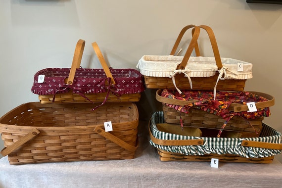 Longaberger Classic Gathering Baskets Choose From : Large I