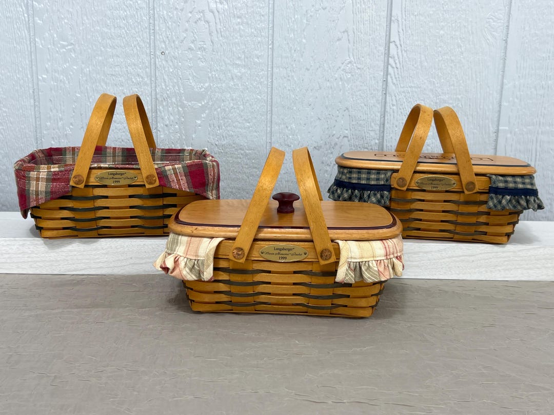 Longaberger 1999 Woven Memories Small Chore Baskets | Choose From