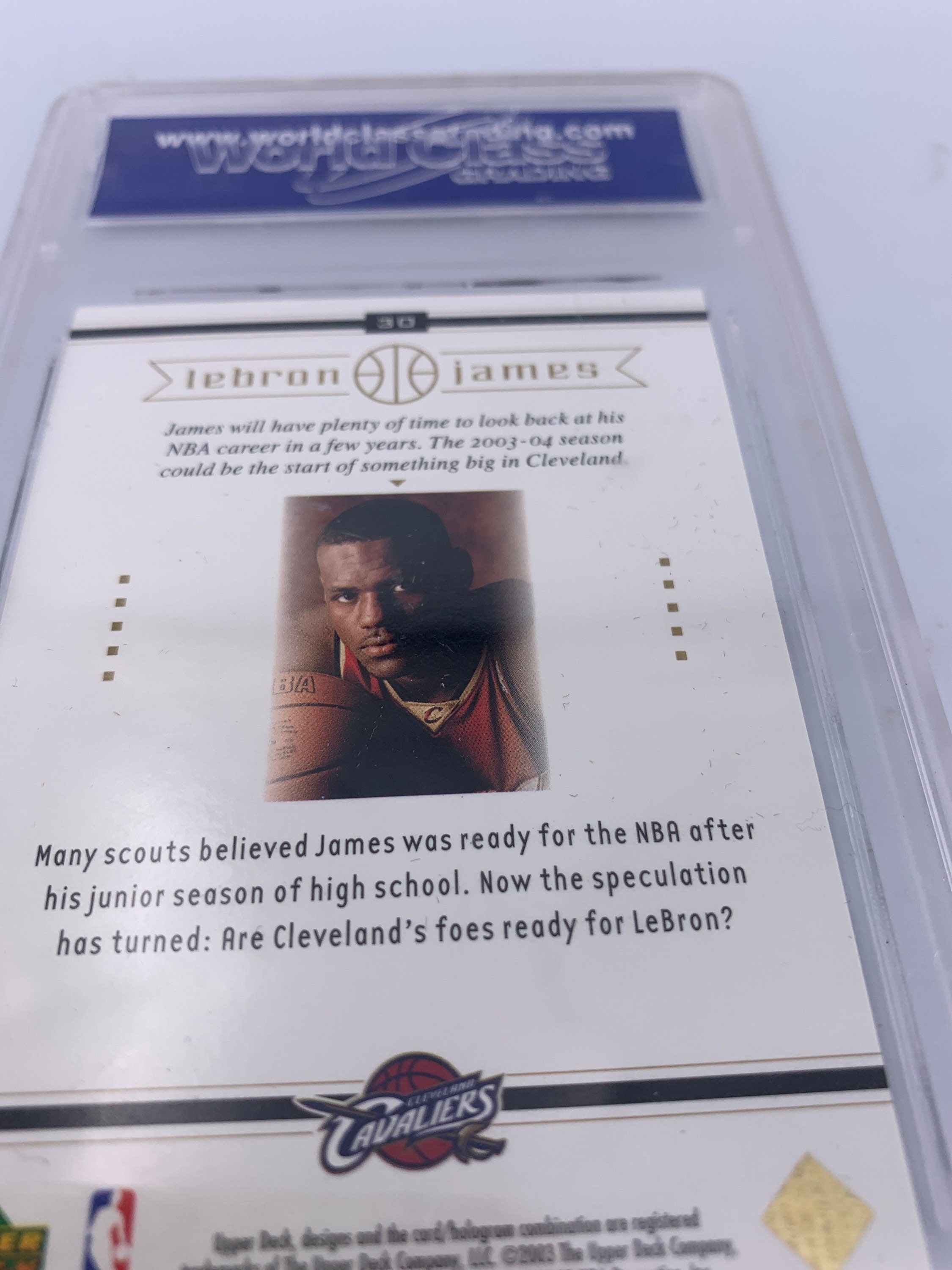 Psa Graded Cards 2003 LeBron James Rookie Card Upper Deck #15