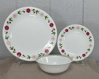 Vintage Corelle Spring Pink Pattern Choose From: Dinner Plate
