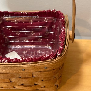 Longaberger Berry Baskets Choose From: Large Square Berry Basket, Medium Square Berry Basket, Or Small Square Berry Basket image 7