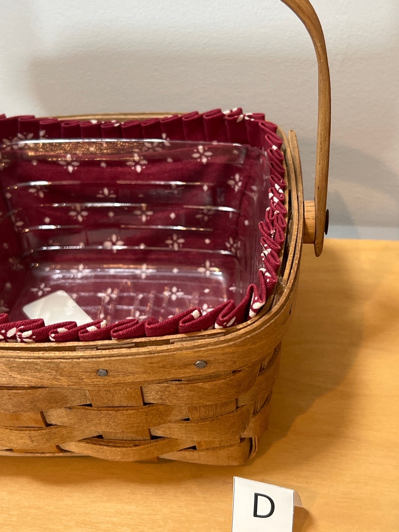 Longaberger Berry Baskets Choose From: Large Square Berry Basket, Medium Square Berry Basket, Or Small Square Berry Basket image 7