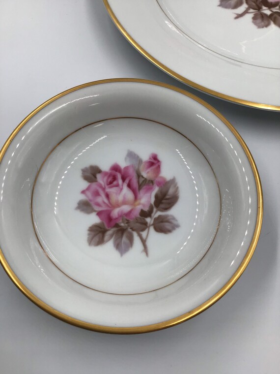 Vintage Noritake China 7 Piece Place Setting | Rosetta 5285