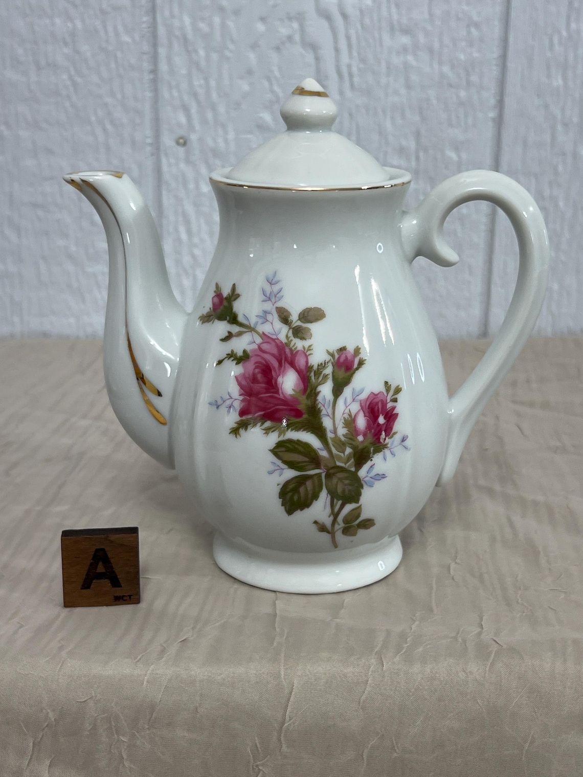Moss Rose Coffee/tea Pots | Choose From: Coffee Pot W/gold Trim on ...