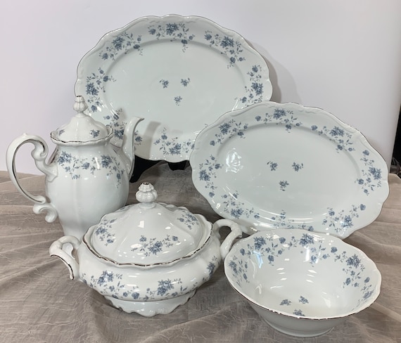 Johann Haviland Blue Garland traditions Backstamp Choose From 13 Platter 15 Platter Covered Veg 8 Rnd Veg Bowl or Lidded Coffee Etsy