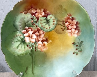 Vintage Limoges France | Choose From: Purple/Yellow Pansies, Pink/White Roses, Or Salmon Forget Me Nots
