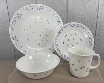 Vintage Corelle Provincial Blue Corelle Blue Plates Vintage - Main Image