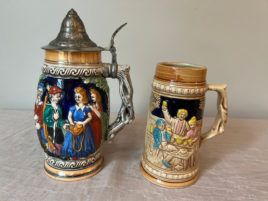 Vintage Made in Japan Beer Stein Choose From Lidded Stein or Stein Etsy