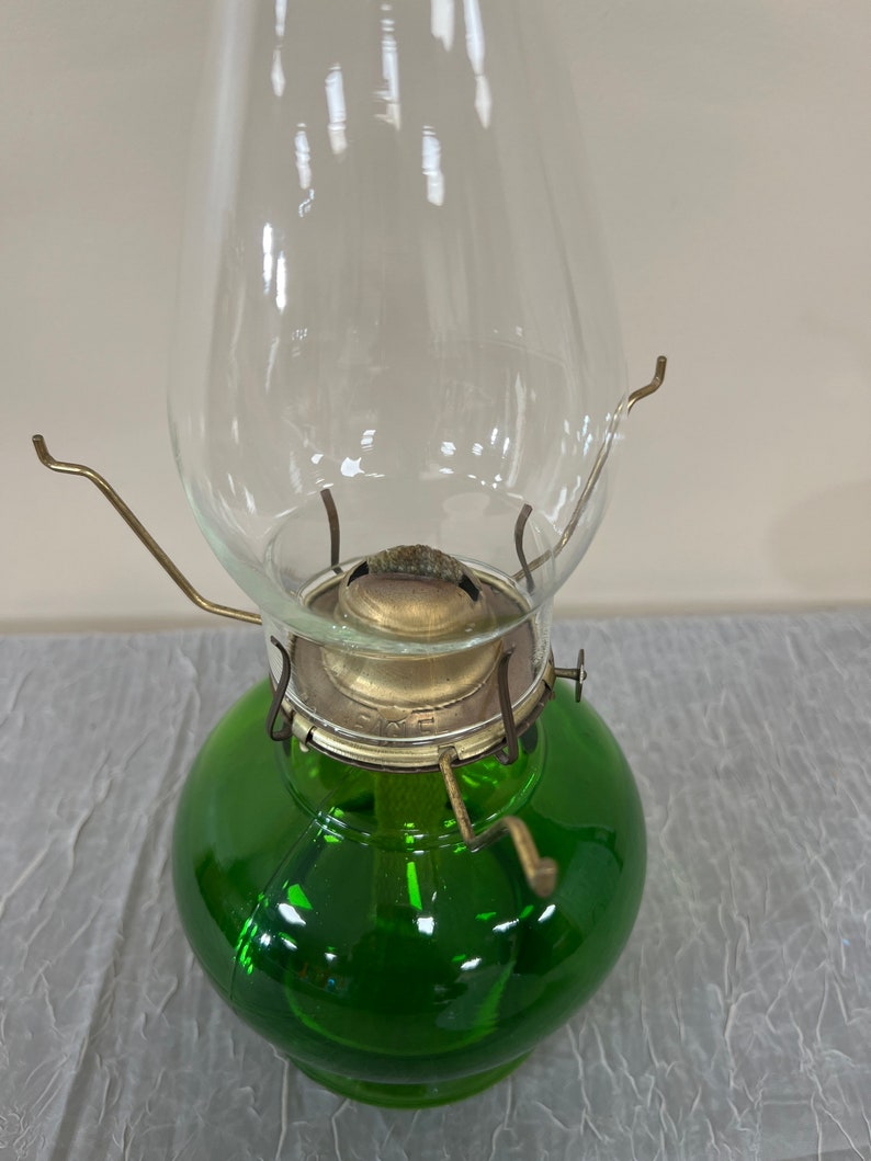 Vintage Eagle Burner Hurricane Kerosene Oil Lamp W/milk Glass Etsy