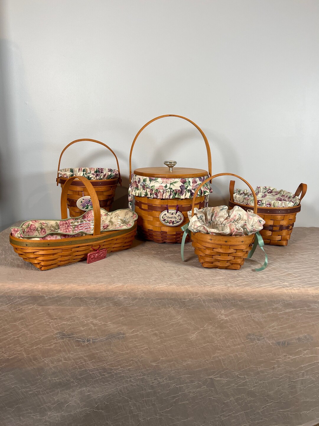 Longaberger May Series Blossom Basket | Choose From: 1992 Pansy