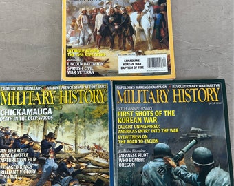 Set of 3 Vintage Military History Magazine | Set Includes: June 2000, December 2000, & April 2001