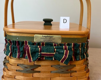 Longaberger Christmas Collection Basket | Choose From: Various