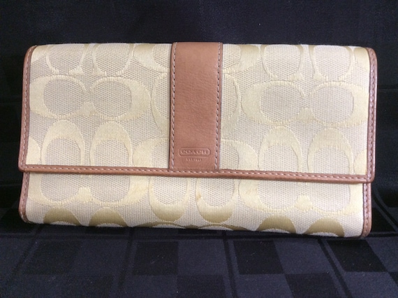 Vintage Coach Purse Clutch Hand Bag | Butter Yello