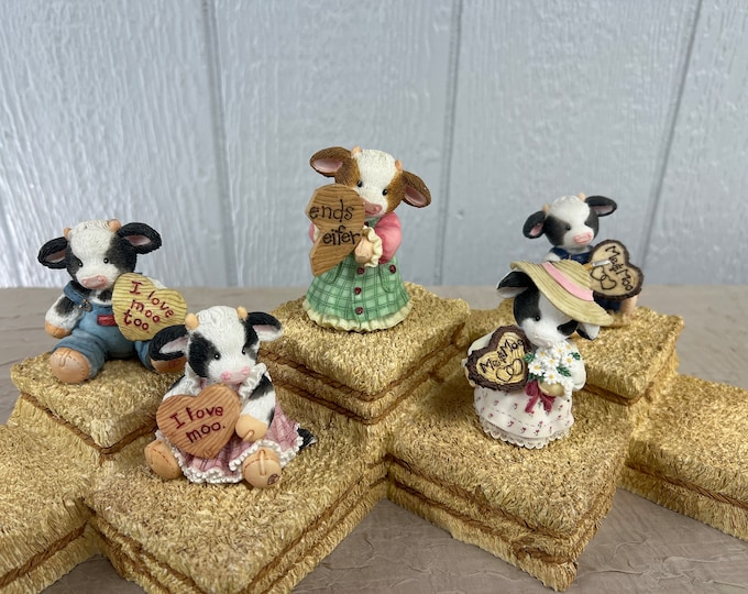 Featured listing image: Mary's Moo Moo Collectible Figure Country Decor | Love / Valentine  Collections |  Heart l Friends l Bestie l Choose From: See  Below