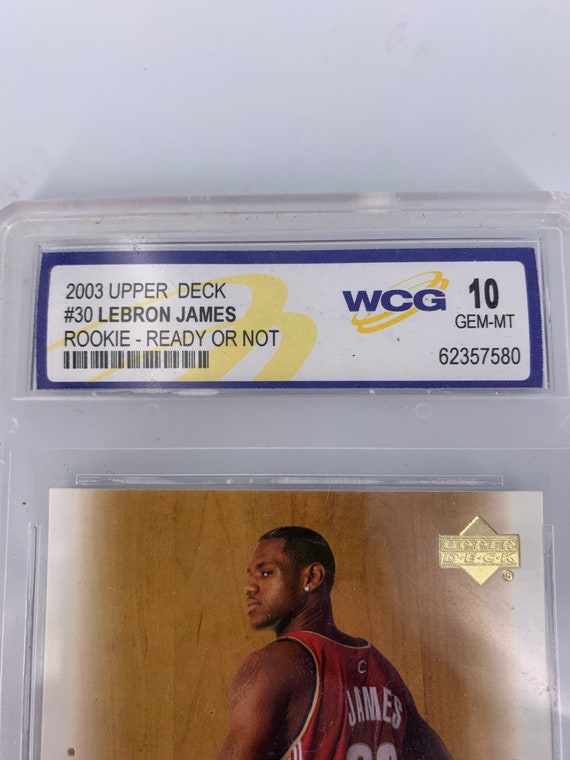 Set of 2 Graded 10 Gem Mint Upper Deck Lebron James Rookie 