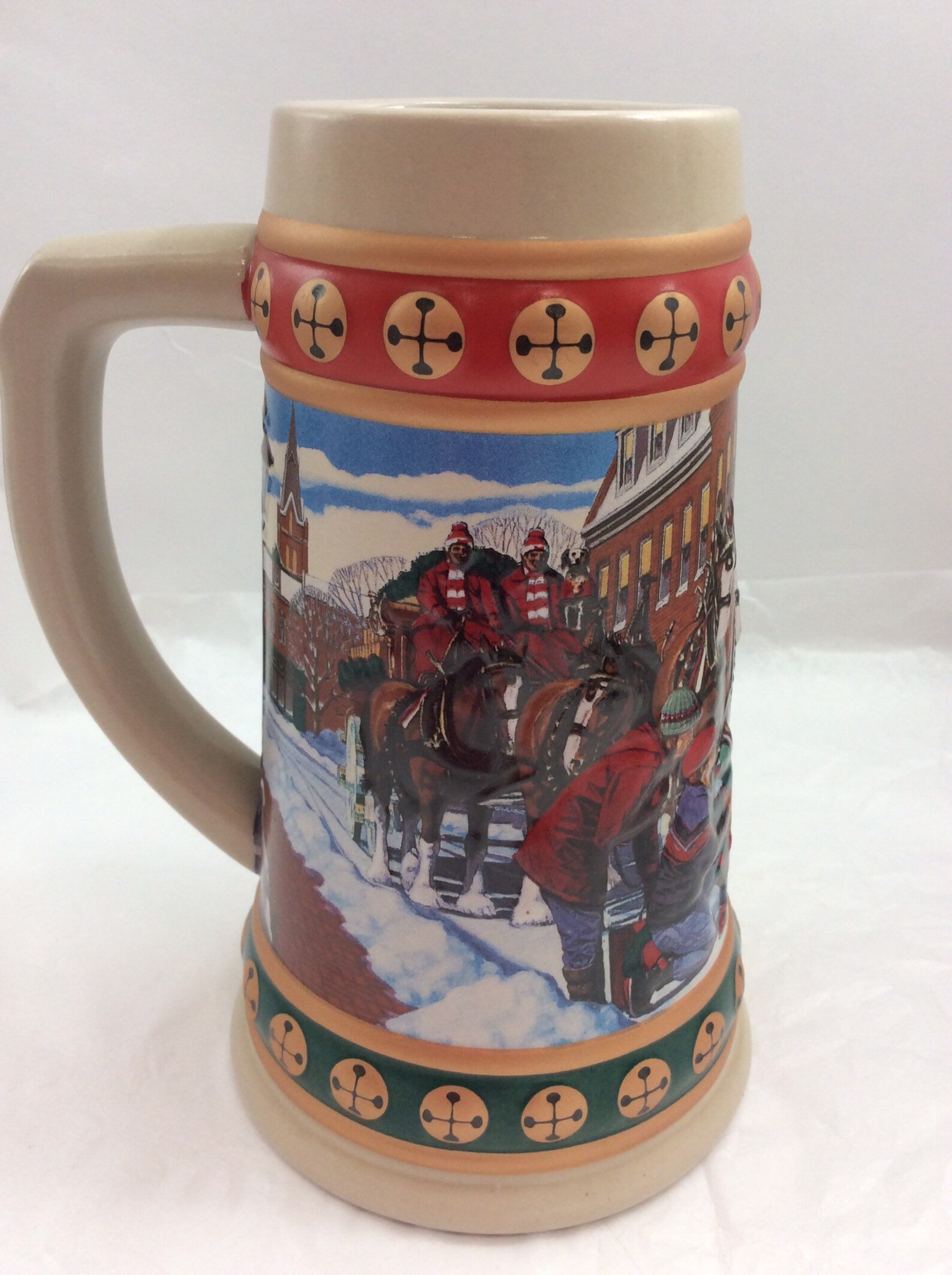 Budweiser Beer Stein 1993 Budweiser Holiday Stein Collection Etsy