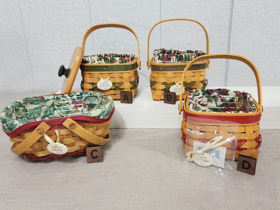 Retired Longaberger Tree Trimming Holiday Basket | Choose From