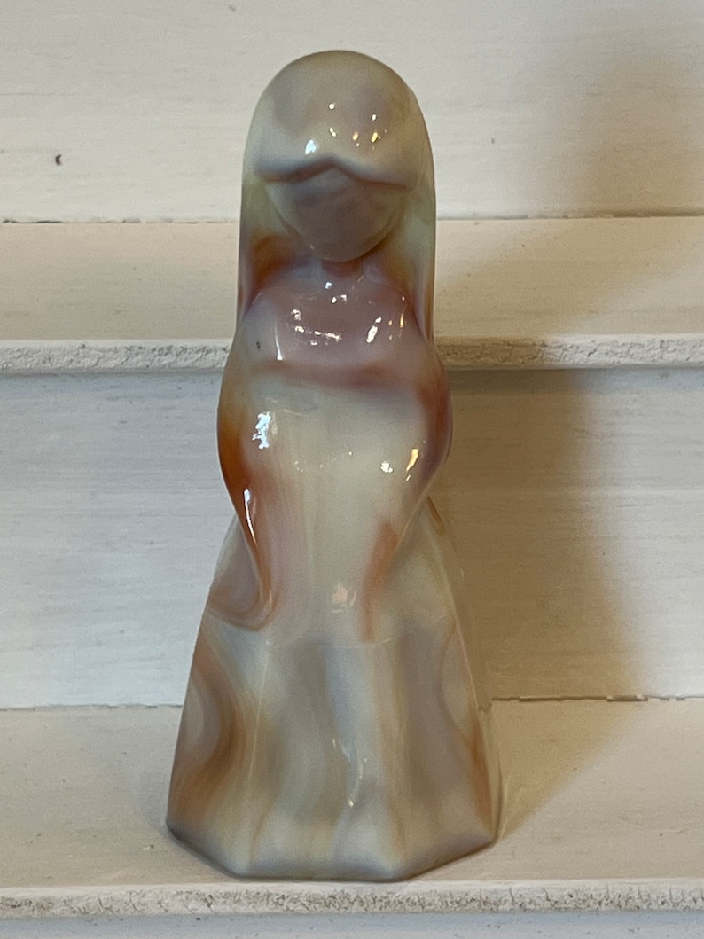 1979 Mosser Glass VI Hunter Jenny | Choose From: Blue Slag, Diamond Crystal, Regal Blue, New Moon Custard Slag, Mystery Red Or Cameo Custard NewMoon Custard Slag