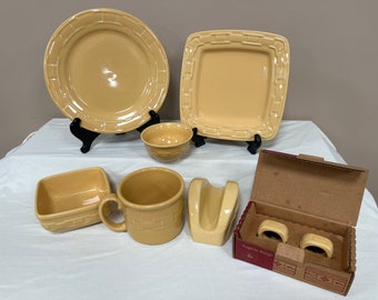 Vintage Longaberger Woven Traditions Butternut Dinnerware | Choose From: Many Option in the Dropdown