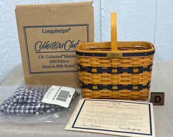 Longaberger Basket J.W. Collector's Club Series Baskets | Made in