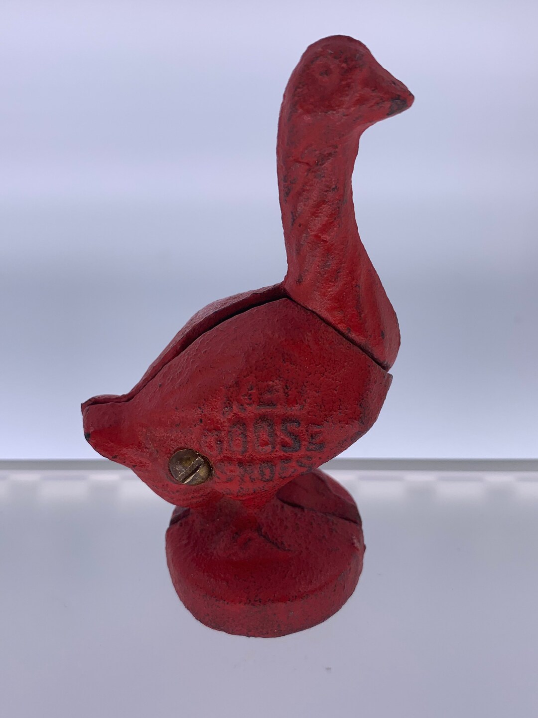 Antique 'red Goose Shoes' Cast Iron Bank American Advertising 1920s30s Etsy