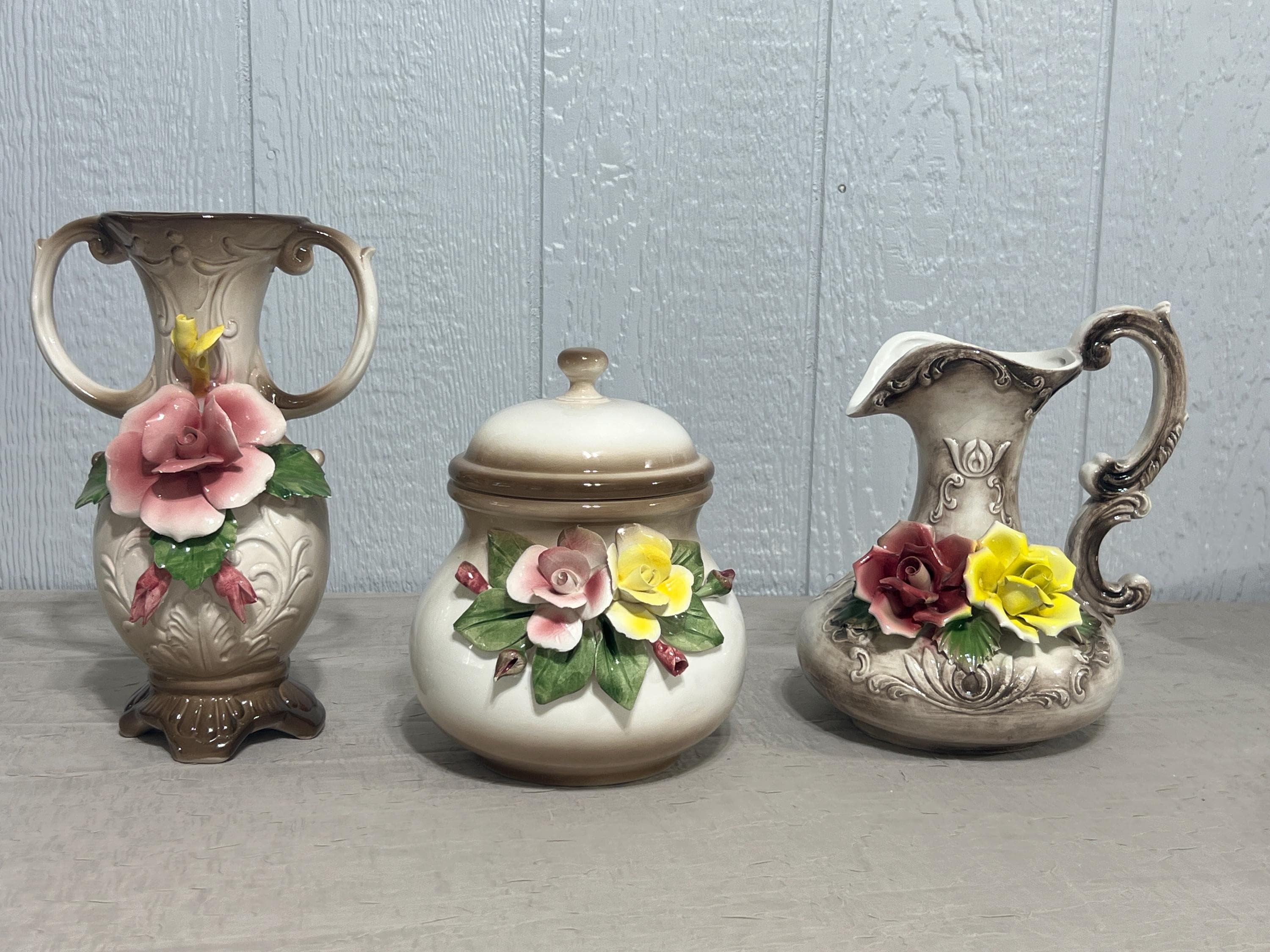 Capodimonte Double Handle Vase - Etsy