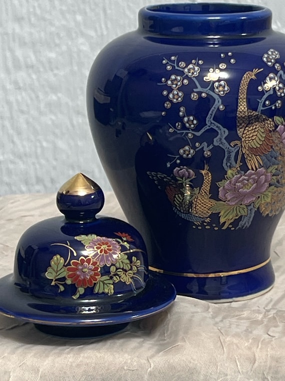 Vintage Japanese Peacock/Pheasant Blue Porcelain | Choose From